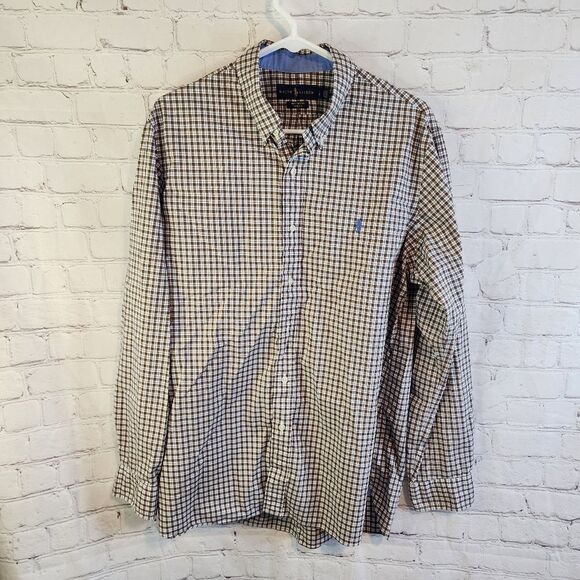 Men's Ralph Lauren button down longsleeve shirt, size Large - Picture 1 of 3